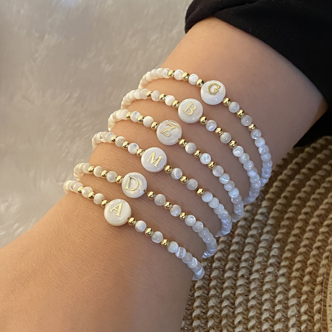 Parel Initiaal Armband