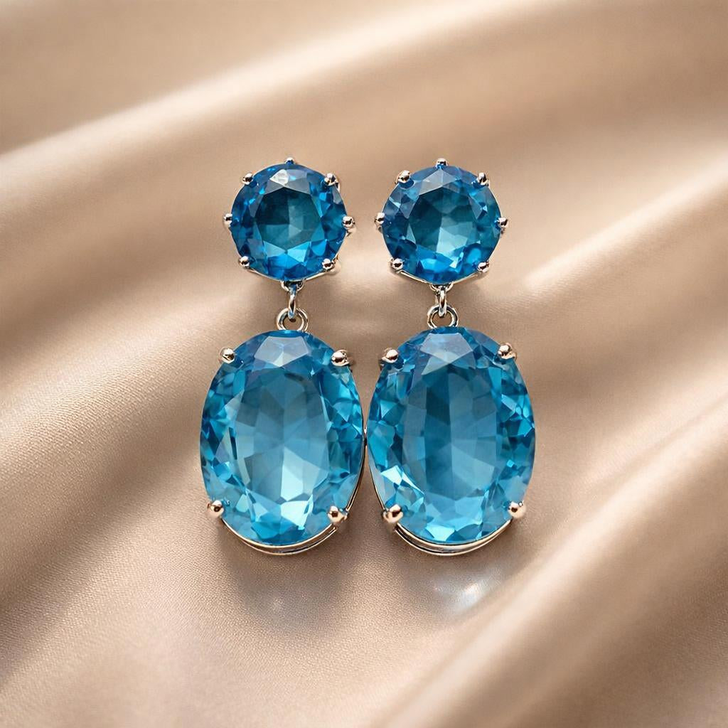 Majestic Zirkonia Ohrringe aus Weissgold