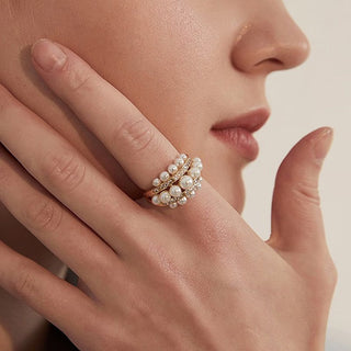 Parel Zirkonia Ring