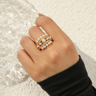 Parel Zirkonia Ring