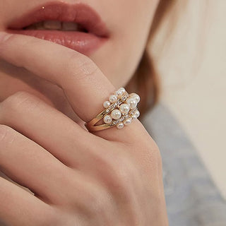 Parel Zirkonia Ring
