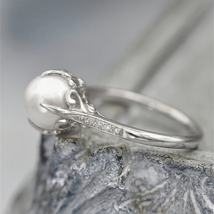 Parel &amp; Kristal Ring