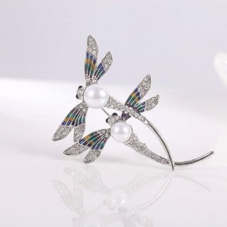 Vintage Libelle Parelbroche