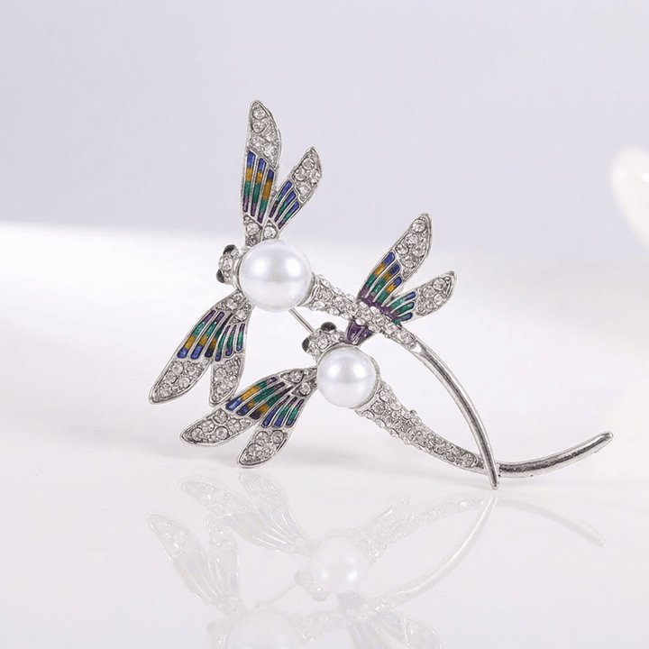 Vintage Libelle Parelbroche