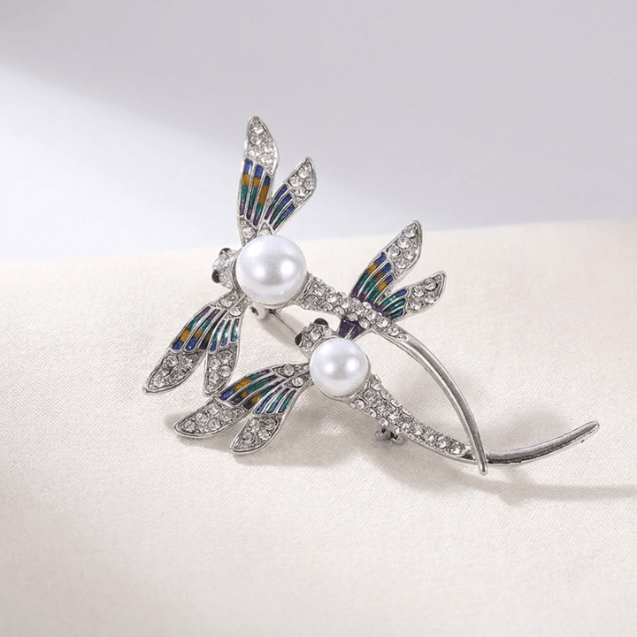 Vintage Libelle Parelbroche