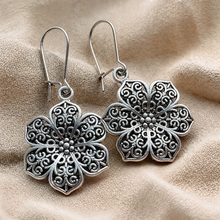 Vintage Bohemian Blumen-Ohrringe