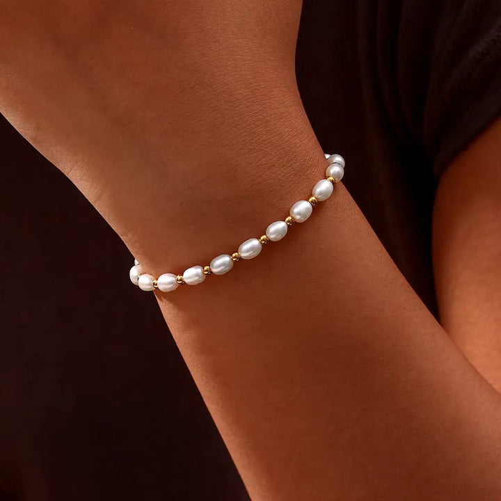 Parel &amp; Goud Armband