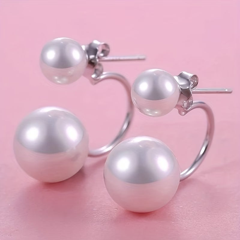 Dubbele Parel Statement Oorbellen