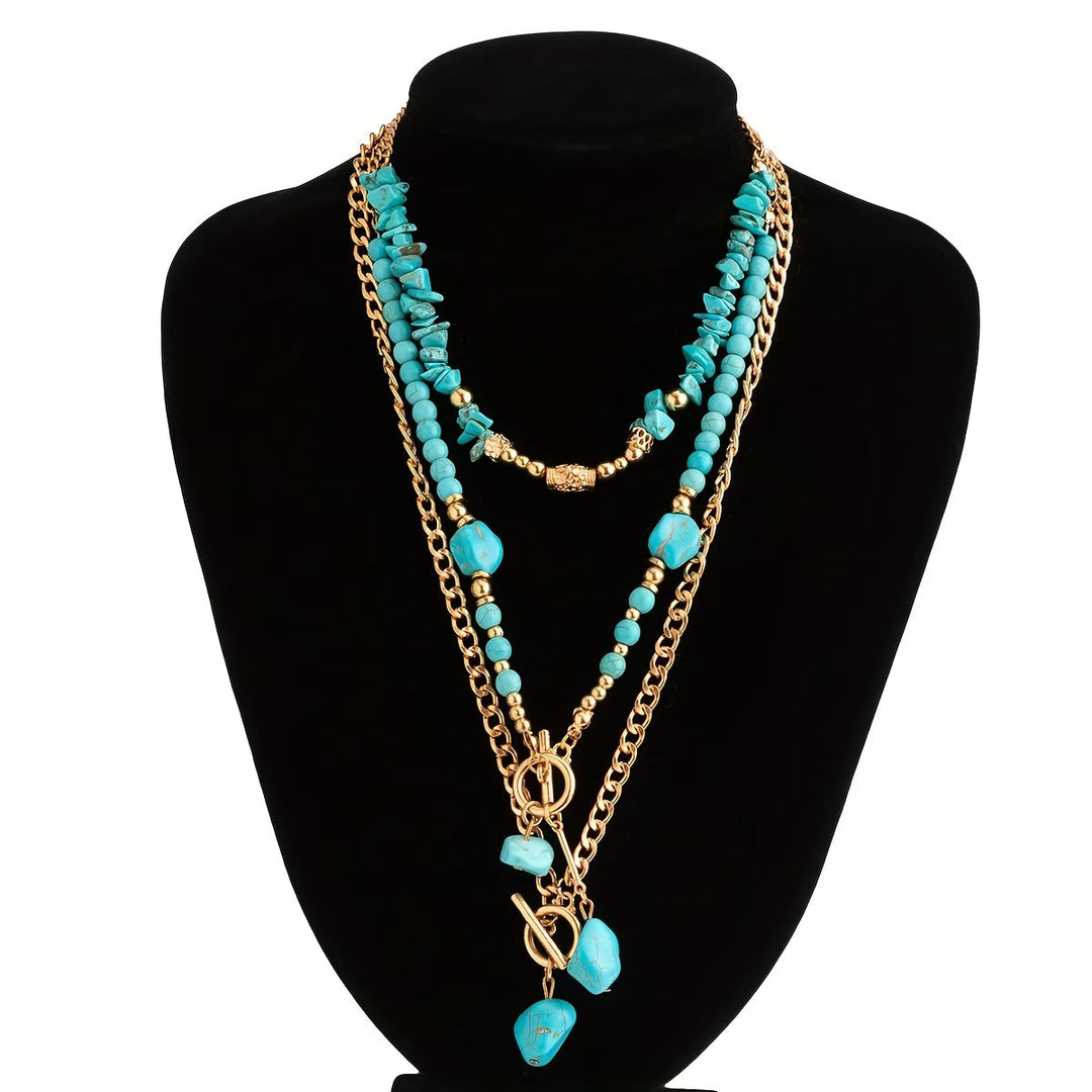 Turkoois Statement Ketting