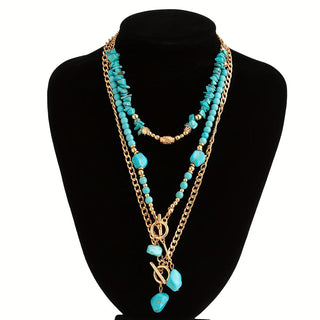 Turkoois Statement Ketting