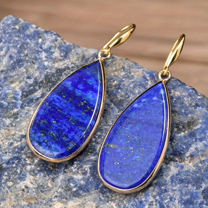 Vintage vielseitige Lapislazuli-Ohrringe