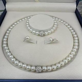 Parel Kristal Sieradenset