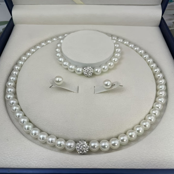 Parel Kristal Sieradenset