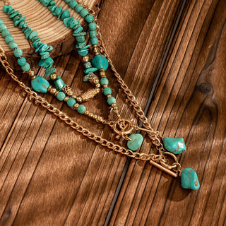 Turkoois Statement Ketting