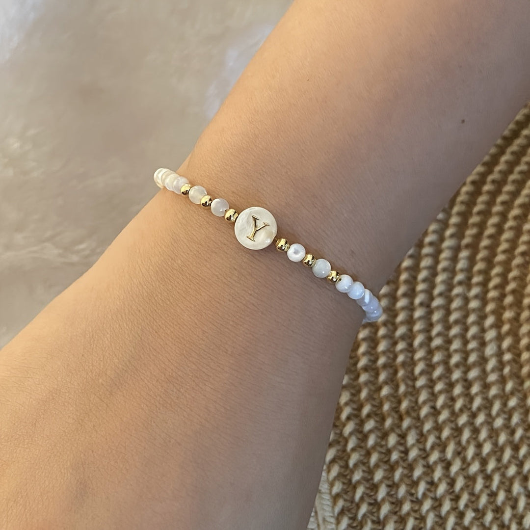 Parel Initiaal Armband