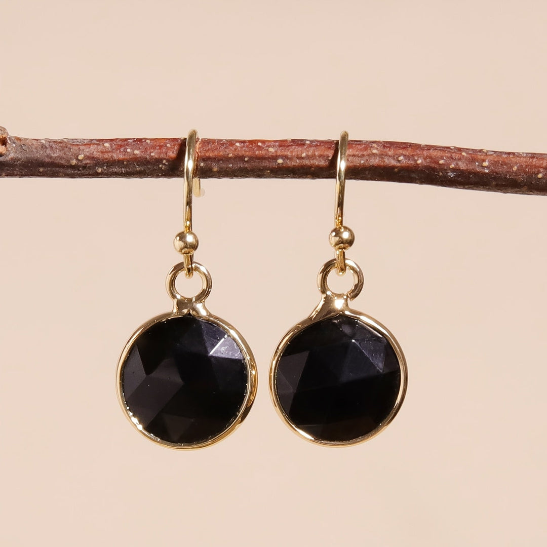 Bohemian Gold Runde Flache Ohrringe