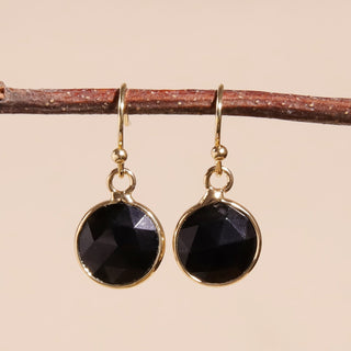 Bohemian Gold Runde Flache Ohrringe
