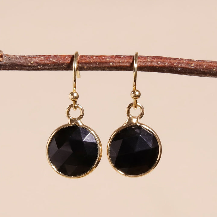 Bohemian Gold Runde Flache Ohrringe
