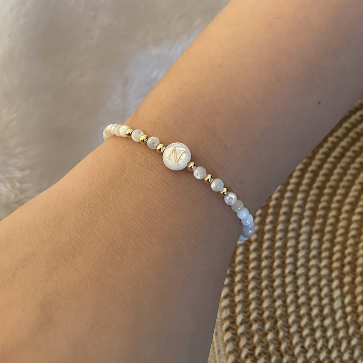 Parel Initiaal Armband