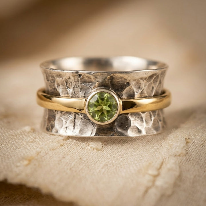 Robuuste ring in zilver en goud