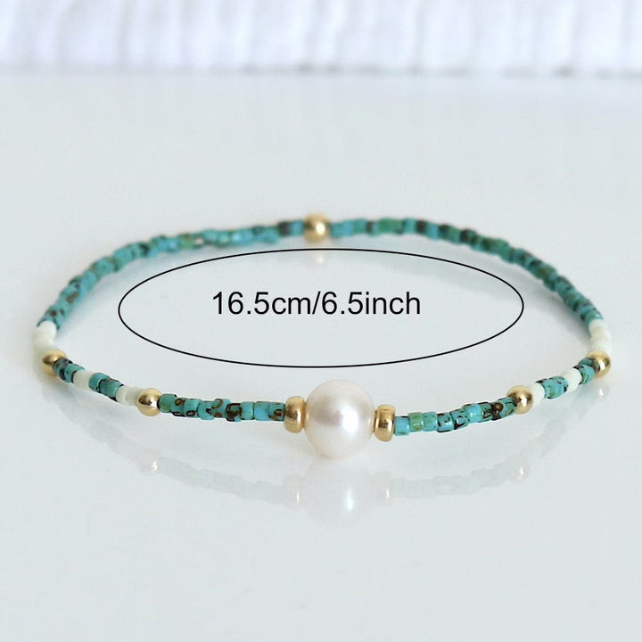 Turkoois Parel Armband