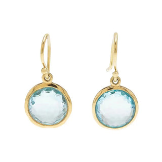 Vintage Ohrringe mit blauen Kristallen