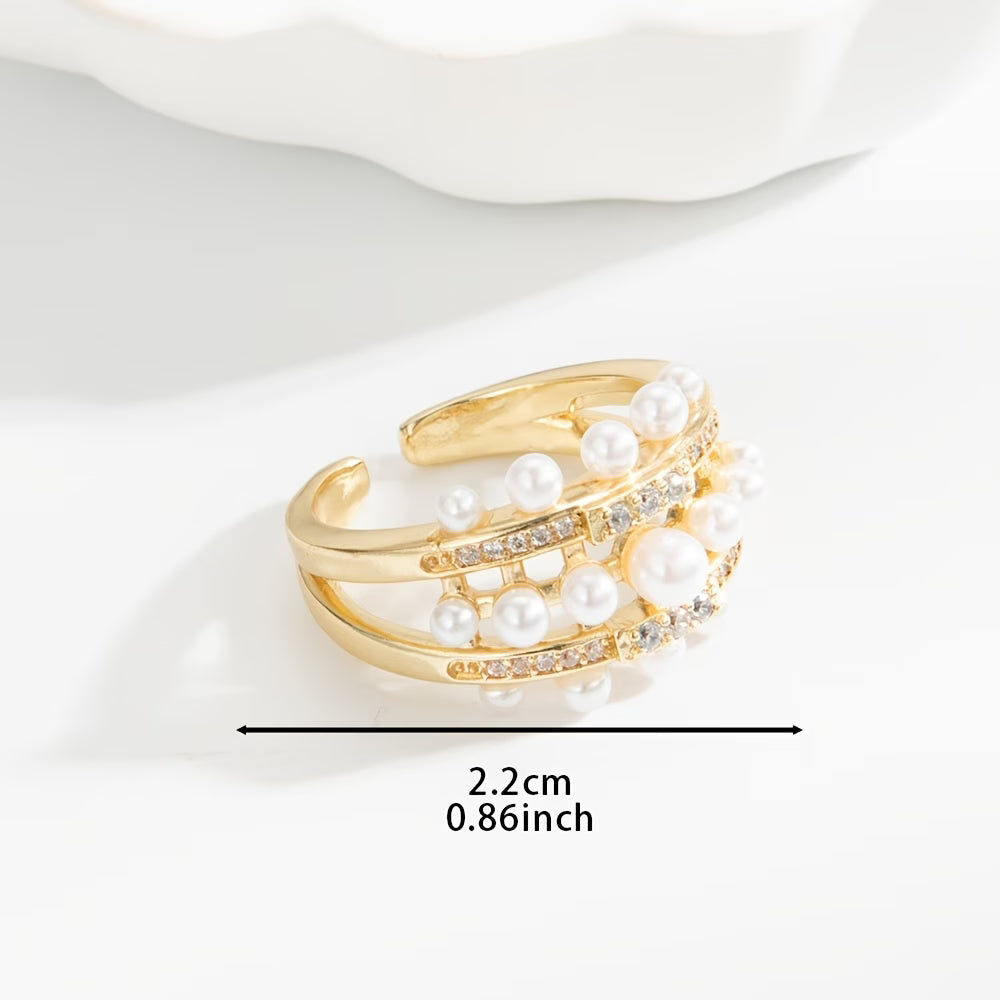Parel Zirkonia Ring