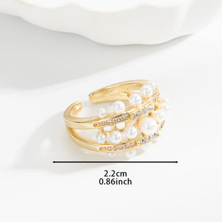 Parel Zirkonia Ring