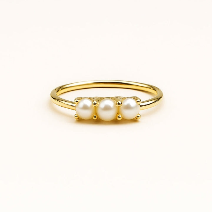 Gouden Drieparelring
