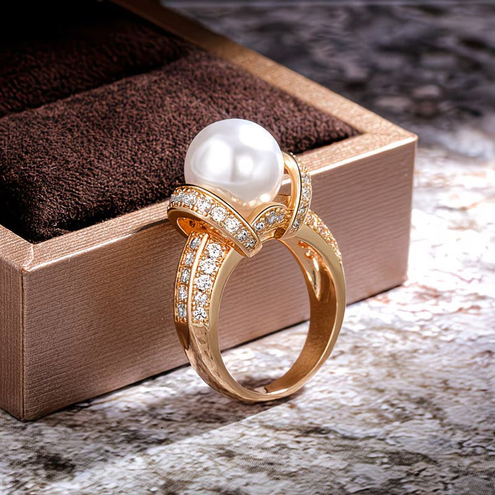 Parelkroon Ring