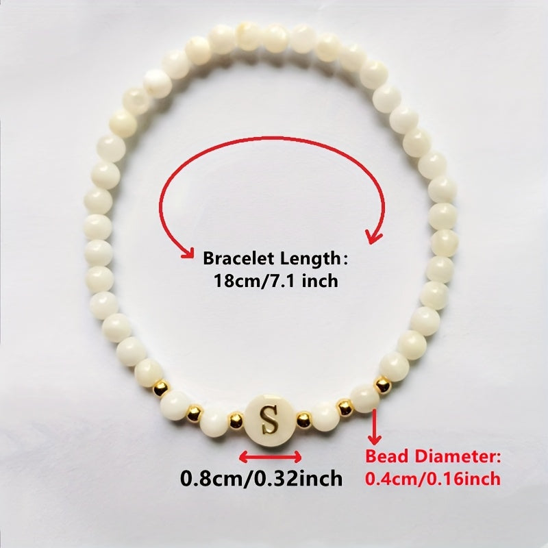 Parel Initiaal Armband