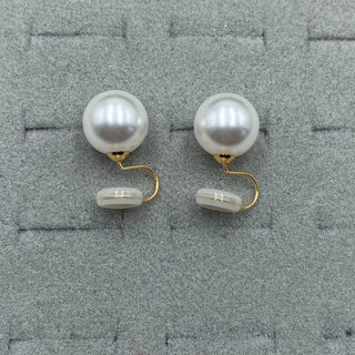 Vintage Ronde Parel Clipoorbellen