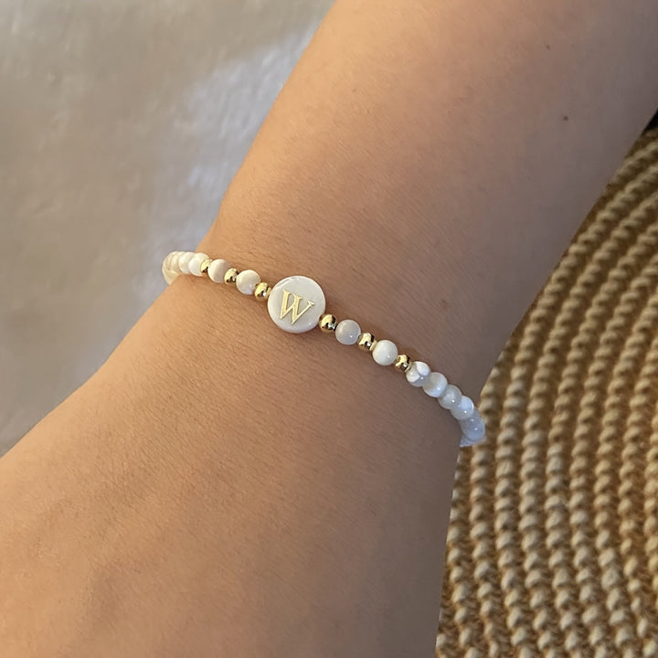 Parel Initiaal Armband