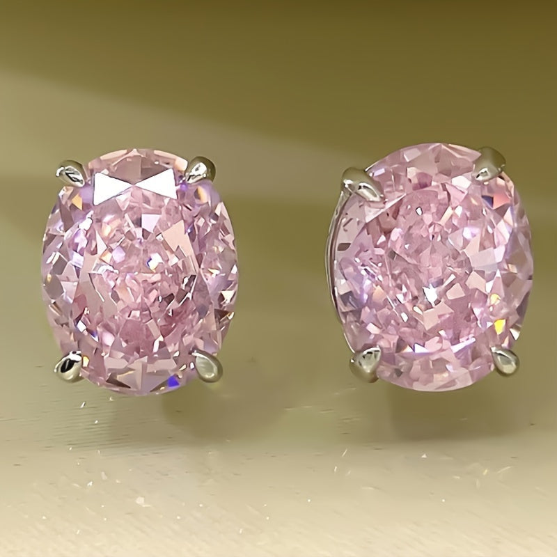 Zeitlose Ohrringe aus Weissgold mit Zirkonia