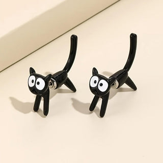 Katze Metallische Ohrstecker