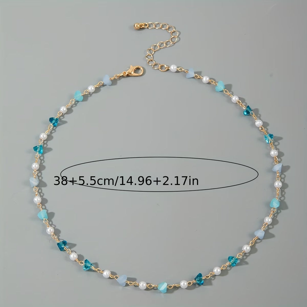 Subtiele Parel Turkoois Kralenarmband