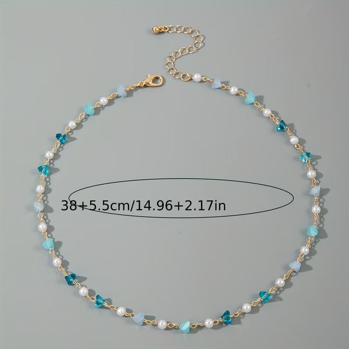 Subtiele Parel Turkoois Kralenarmband