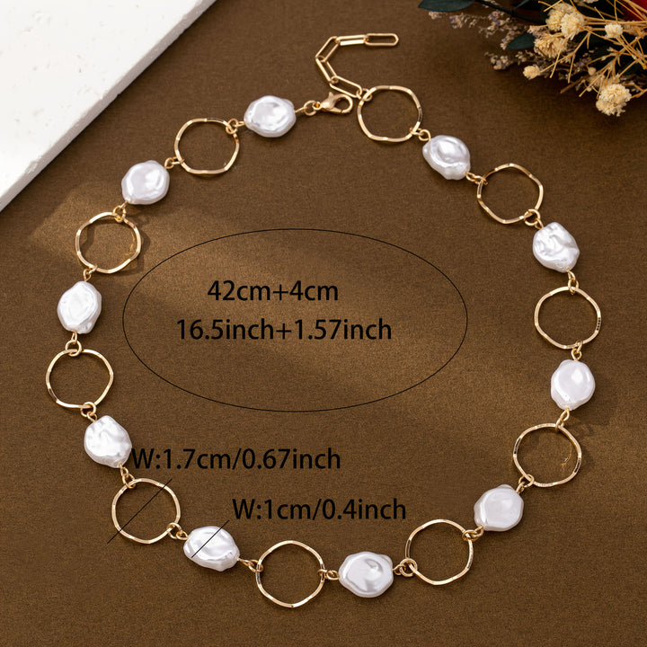 Vintage Barokparel Schakelketting