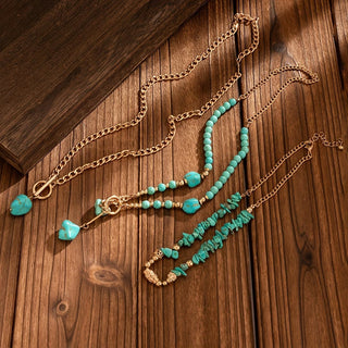 Turkoois Statement Ketting
