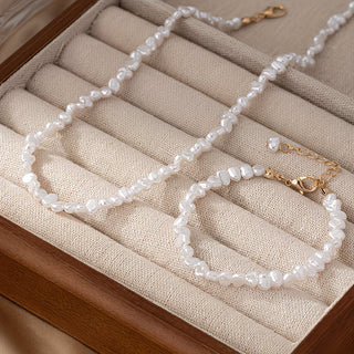 Barokparel Ketting &amp; Armband Set