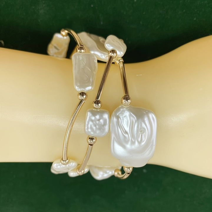 Barok Parel Armbanden Set van 3