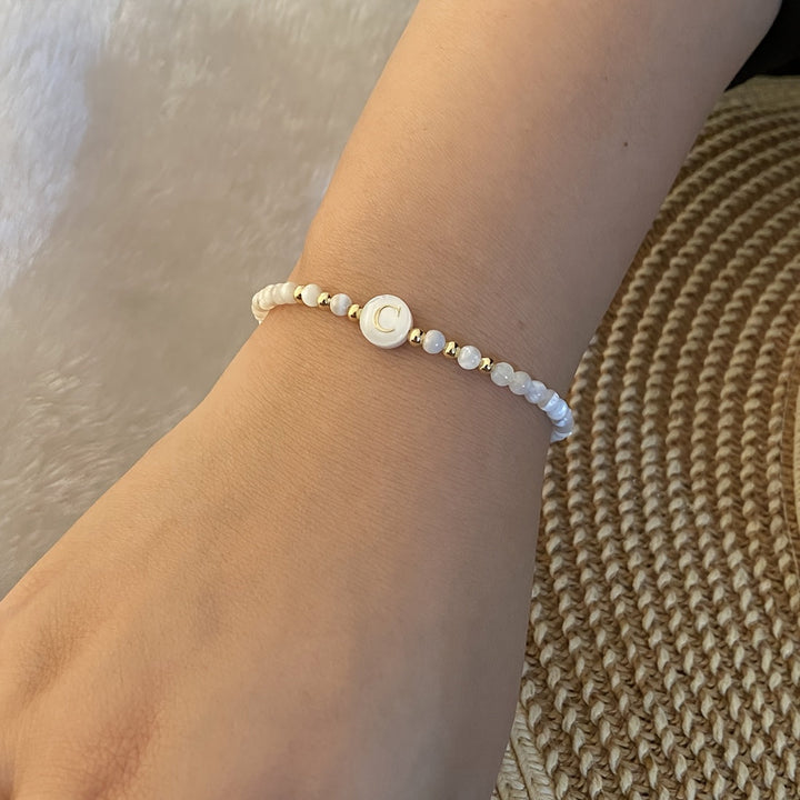 Parel Initiaal Armband