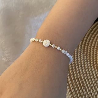 Parel Initiaal Armband