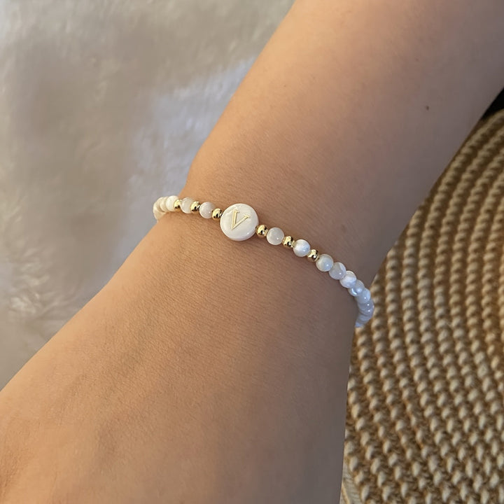 Parel Initiaal Armband