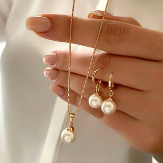 Sierlijke Parelketting Set