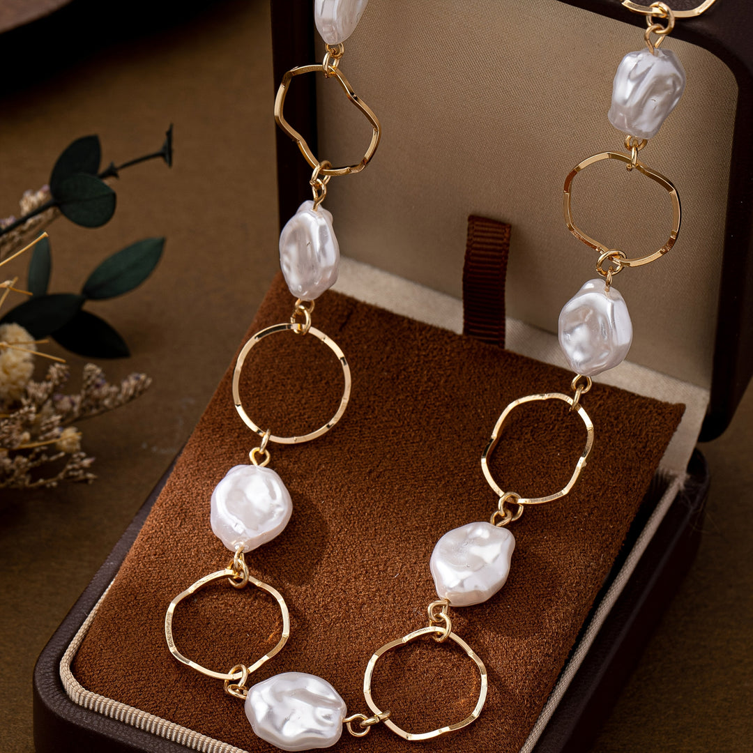 Vintage Barokparel Schakelketting