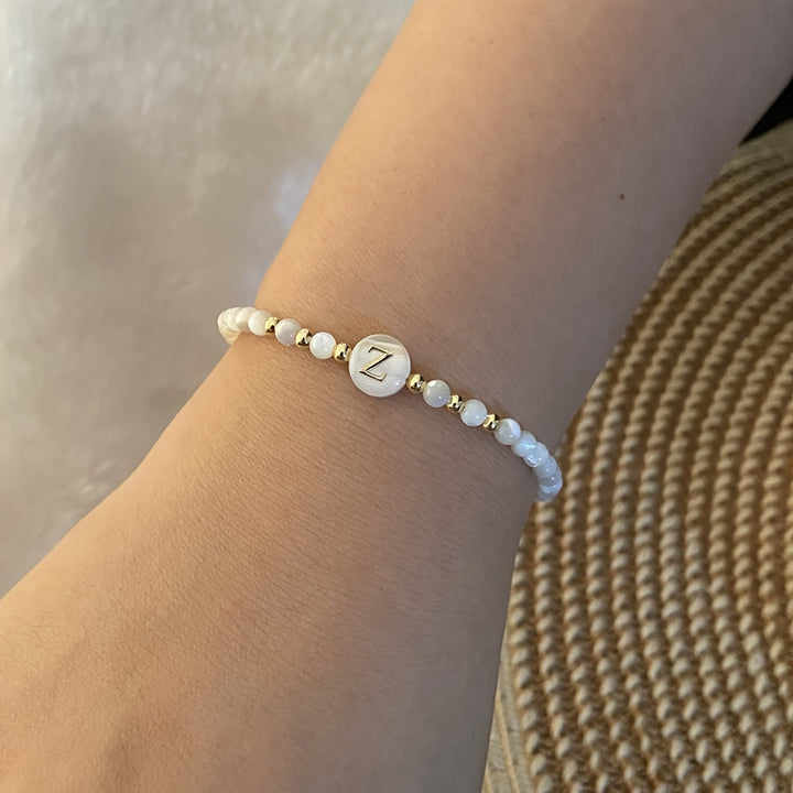 Parel Initiaal Armband