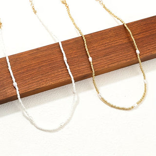 Gelaagde Gouden Parelketting Set