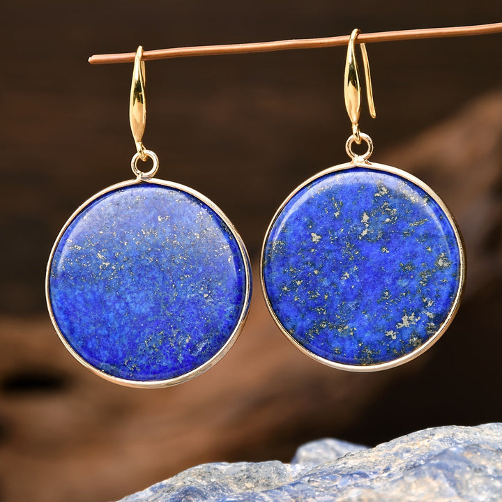 Vintage vielseitige Lapislazuli-Ohrringe