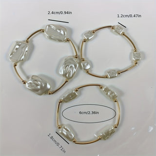 Barok Parel Armbanden Set van 3